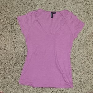 Cynthia Rowley Women's Scoop Neck Tee - Dusty Pink